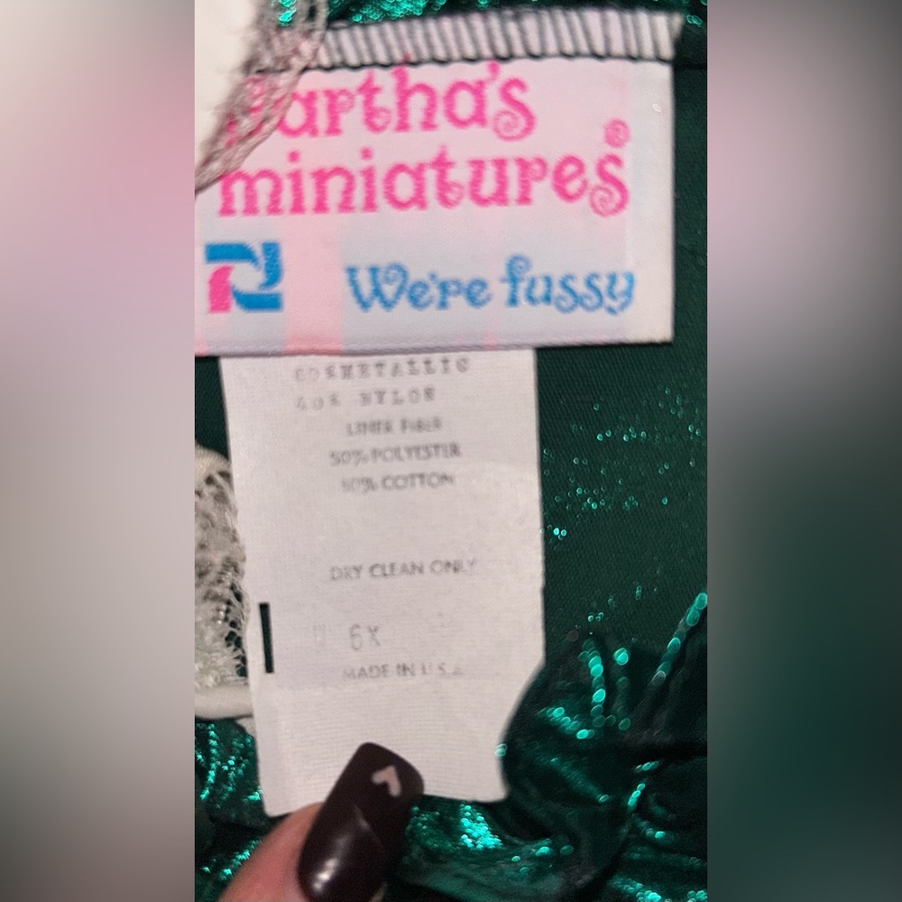 4 1980s Vintage Matha’s Miniatures Pageant Dresses little girl sizes 4, 5, 6& 6x - Picture 9 of 16